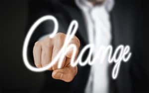 pointing to change